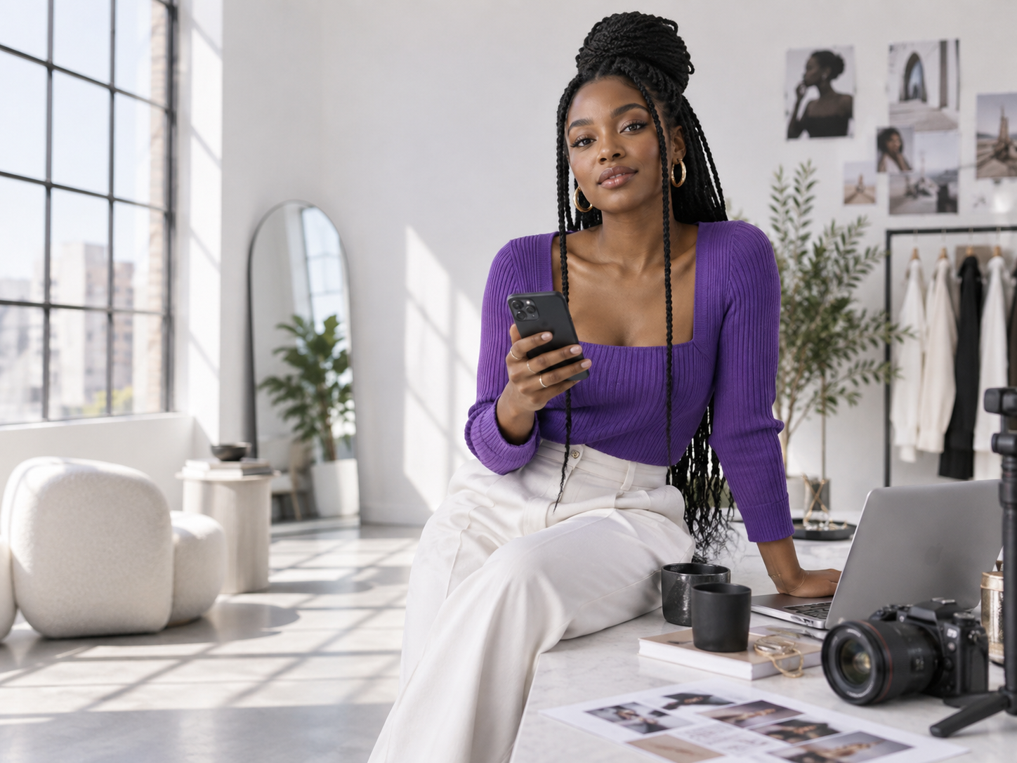 Independent creator working from her studio